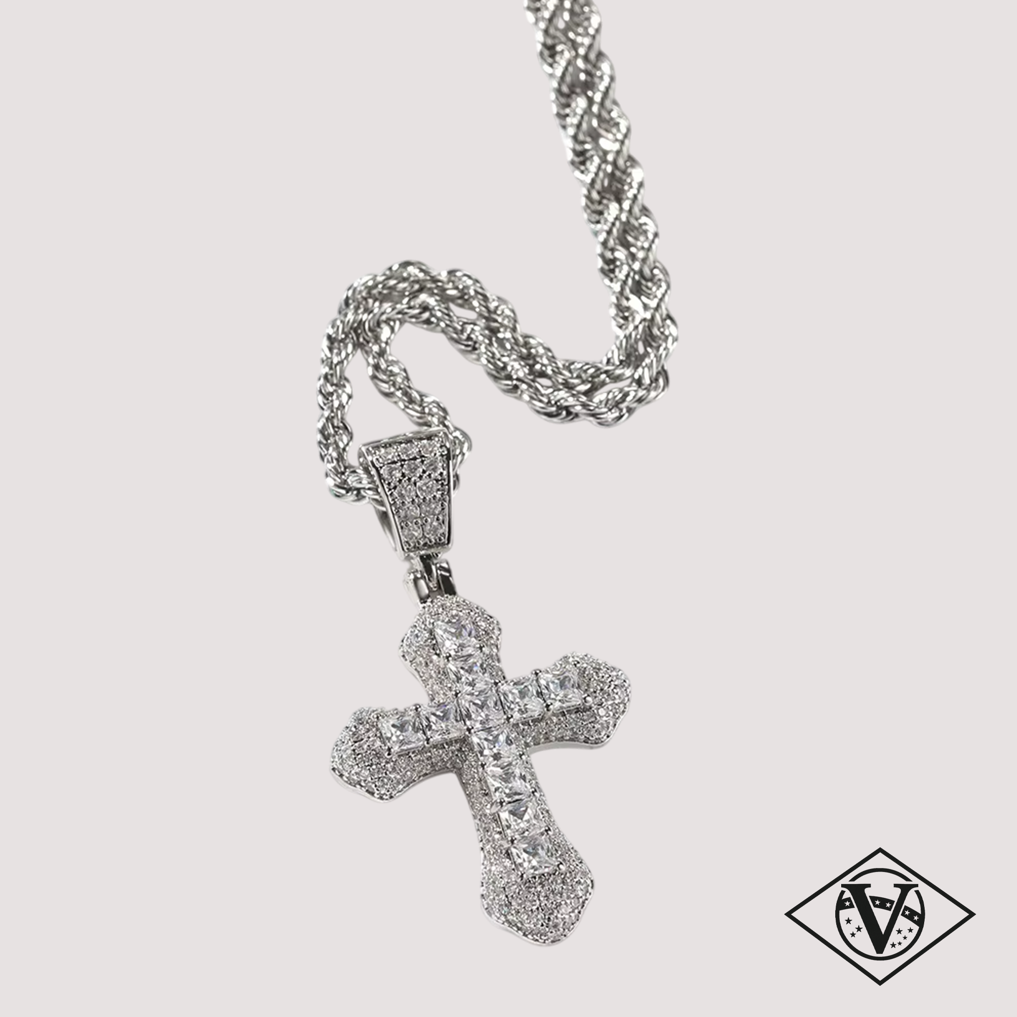 ŁAŃCUCH CROSS [SILVER]