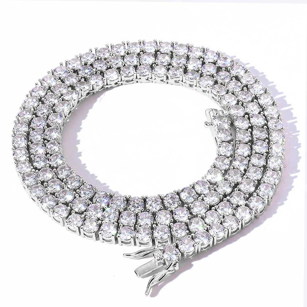 ŁAŃCUCH TENNIS 4MM [SILVER]