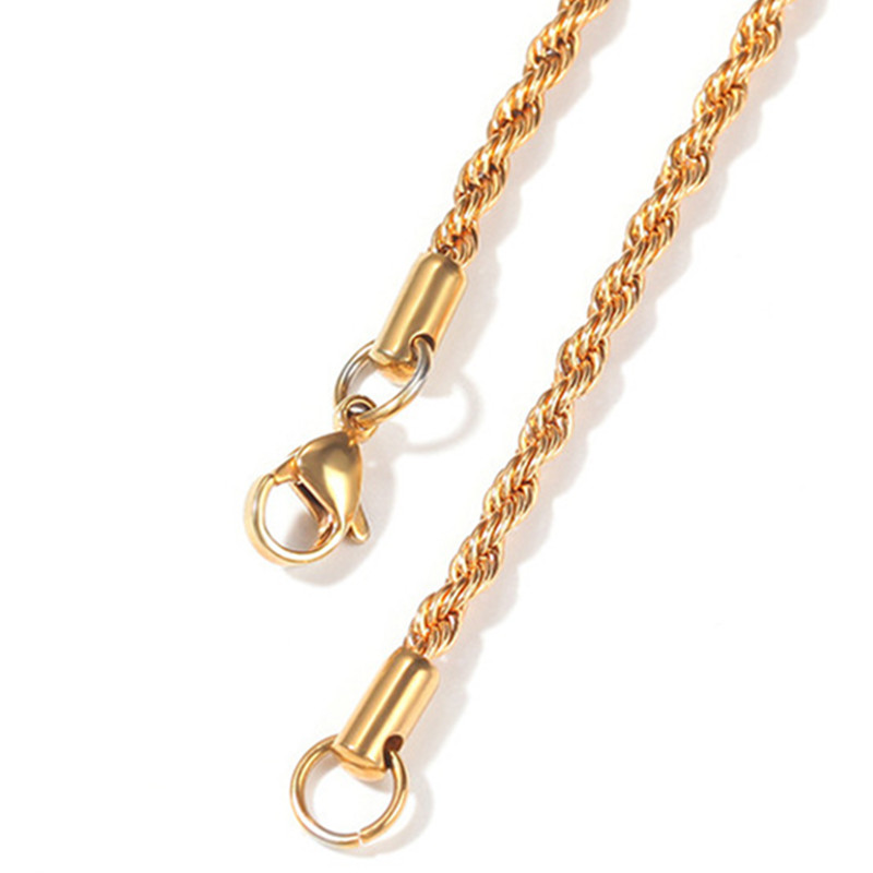 ŁAŃCUCH ROPE 4MM [GOLD]