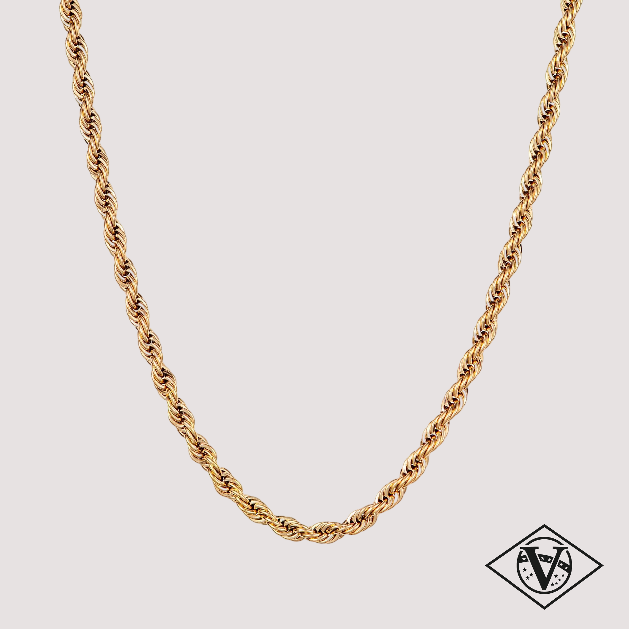 ŁAŃCUCH ROPE 4MM [GOLD]