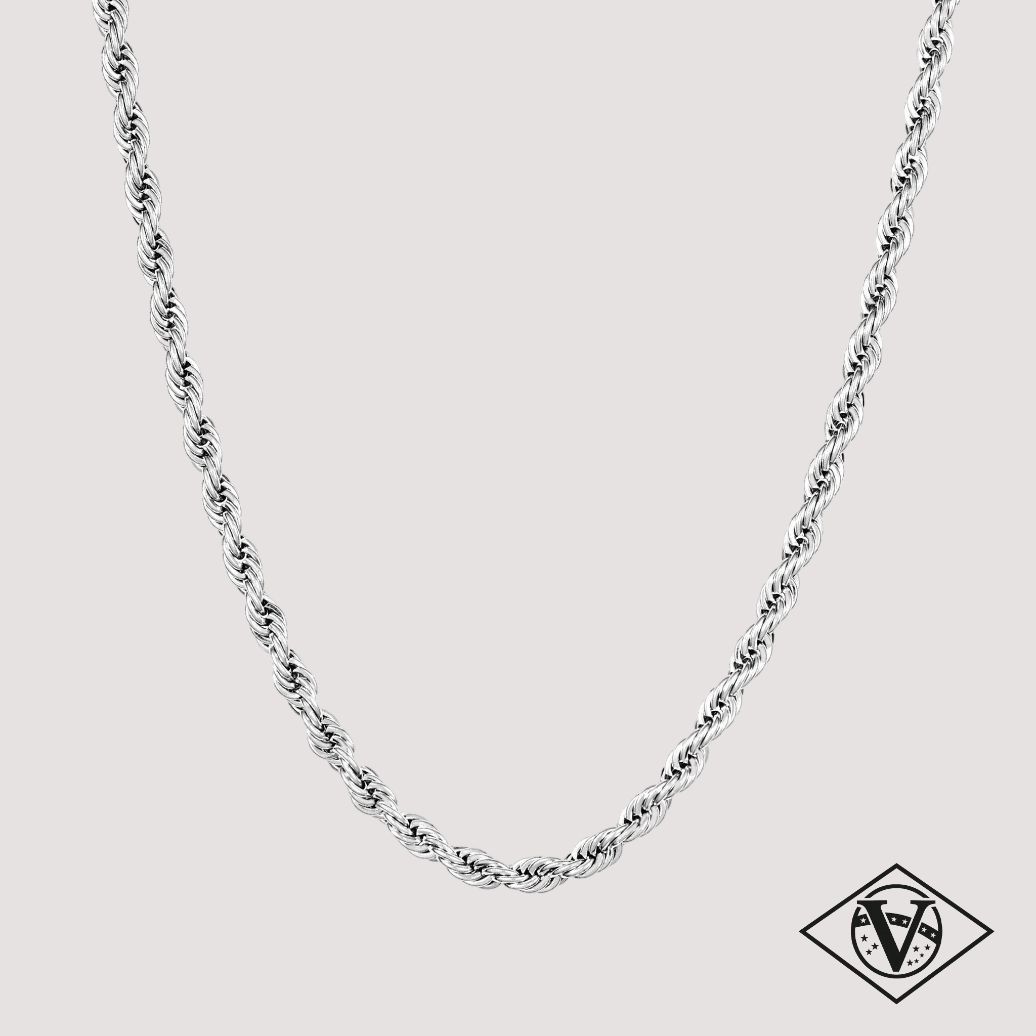 ŁAŃCUCH ROPE 4MM [SILVER]