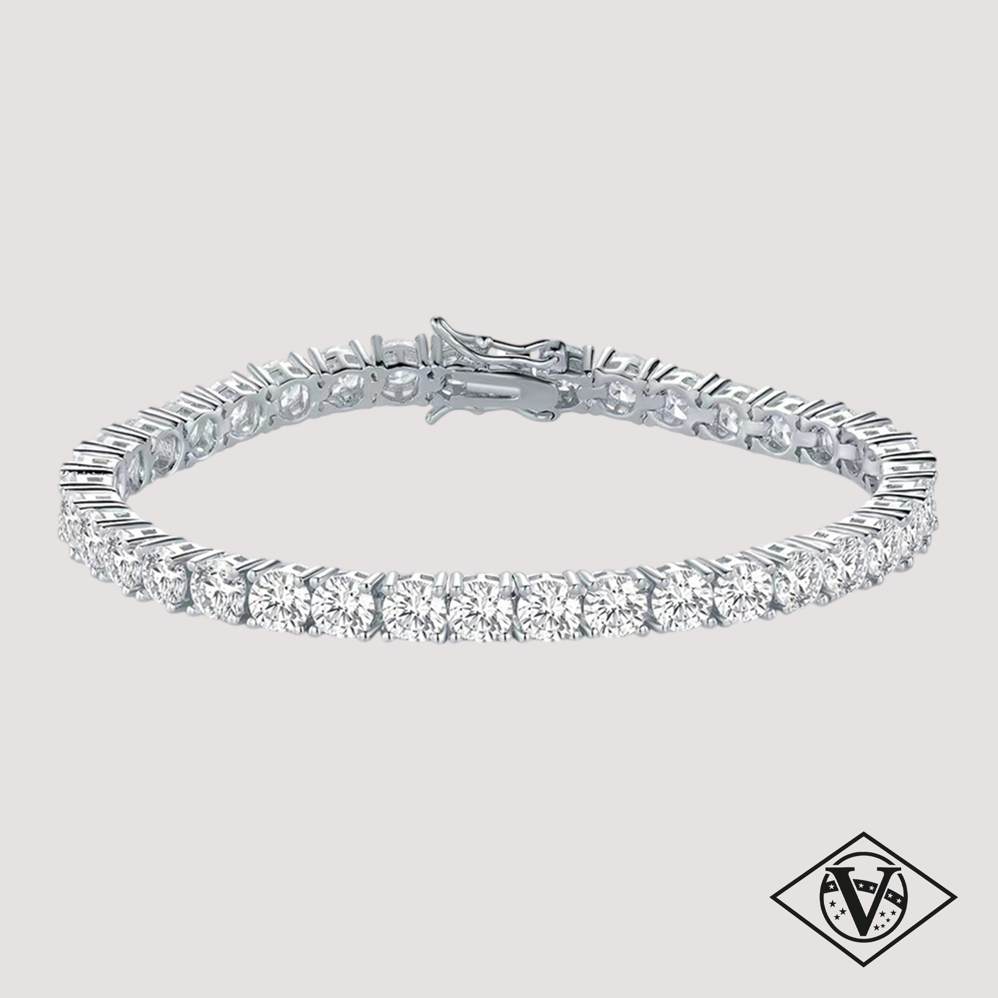 BRANSOLETKA TENNIS 4MM [SILVER]
