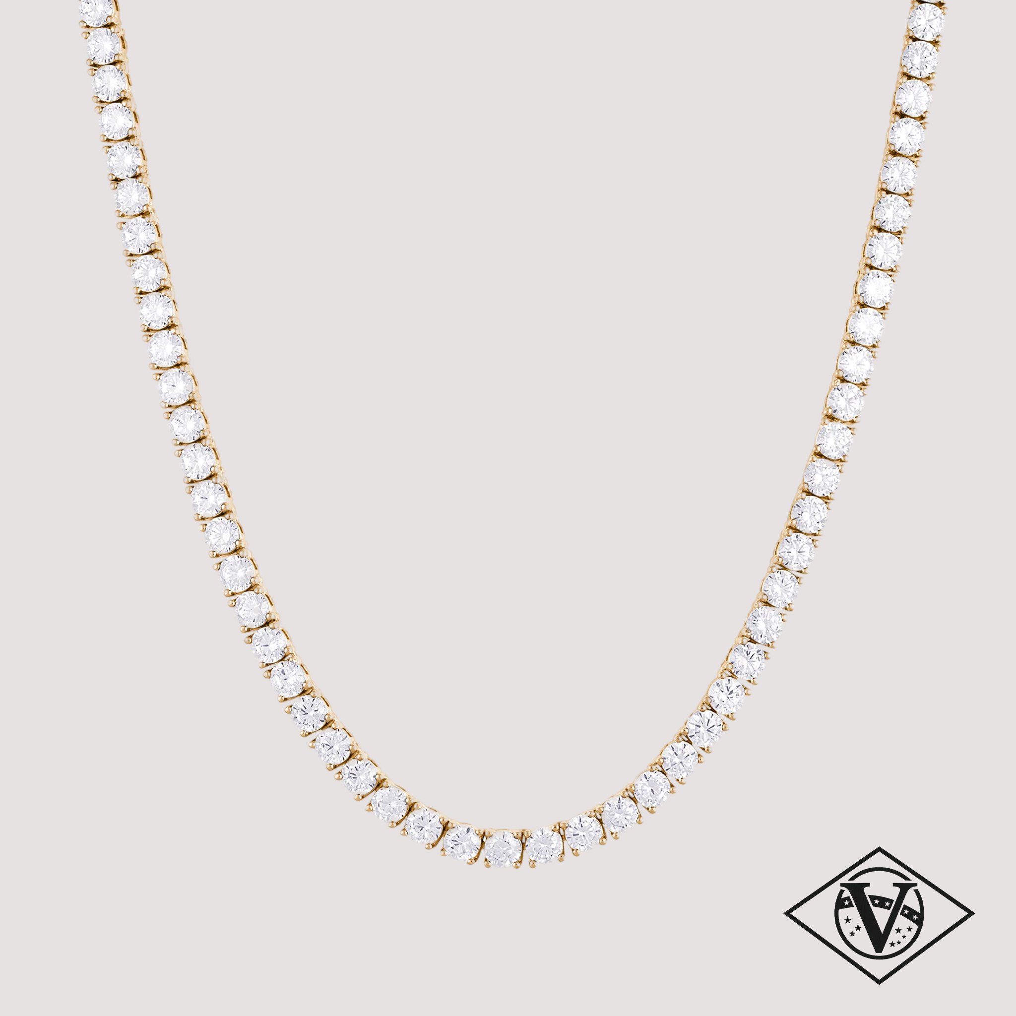ŁAŃCUCH TENNIS 4MM [GOLD]