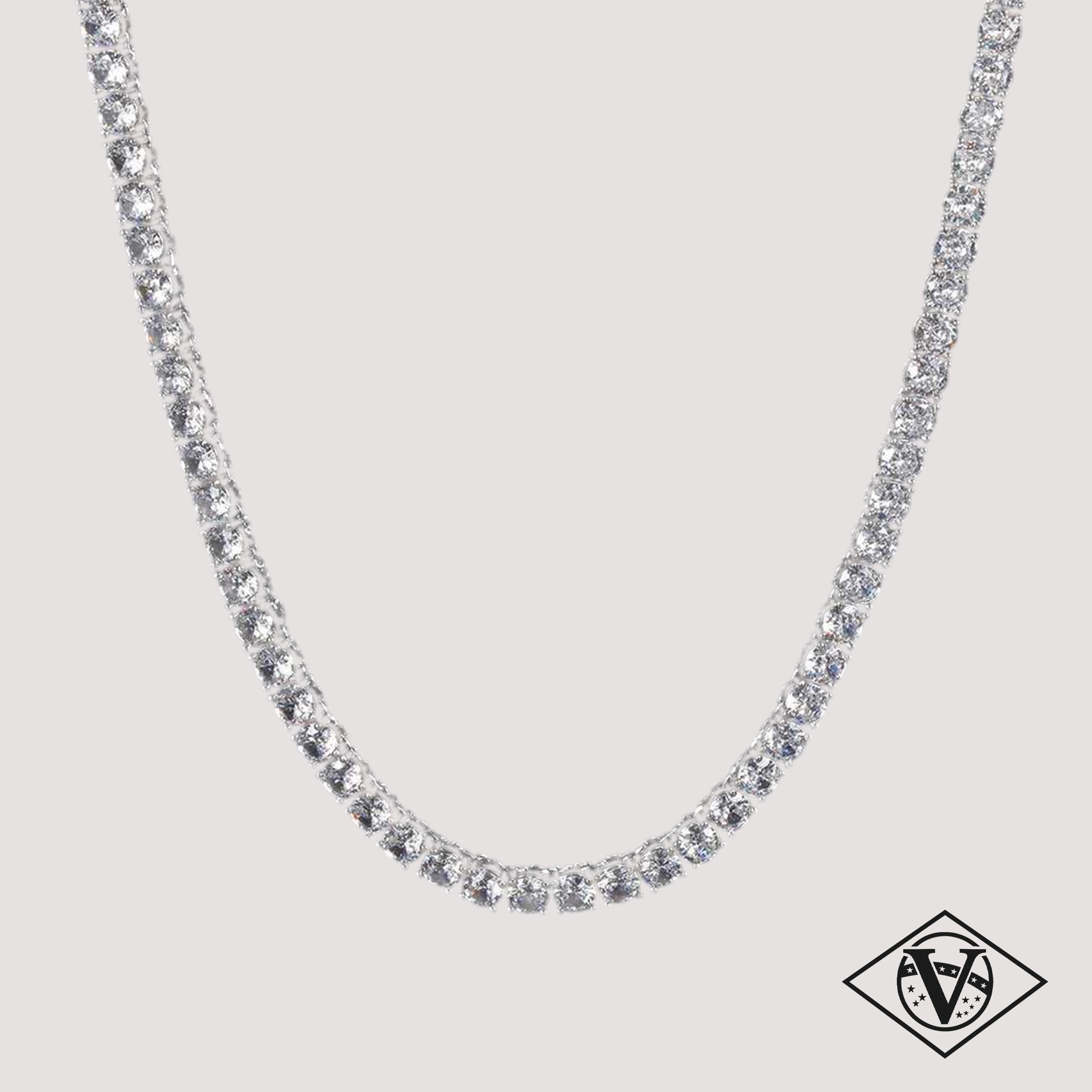 ŁAŃCUCH TENNIS 4MM [SILVER]